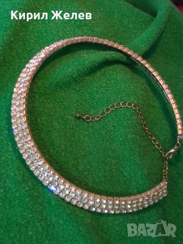КРАСИВО ПОСРЕБРЕНО ЕФЕКТНО ФЕШЪН АРТ КРИСТАЛНО КОЛИЕ ОГЪРЛИЦА 27876, снимка 11 - Колиета, медальони, синджири - 37097069