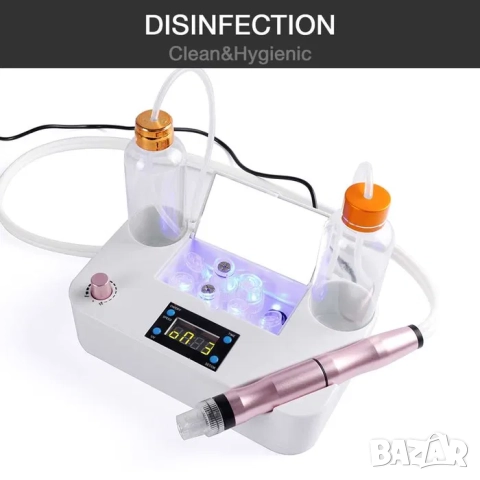 Мини водно дермабразио, за лице, акне, пори, вакуум за лице, снимка 9 - Козметични уреди - 52209853