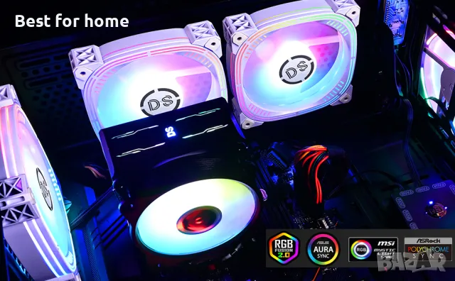 DS адресируеми RGB 120MM LED вентилатори с контролер, снимка 10 - Други - 49230781