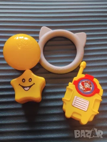 Mushie, paw patrol  и др. играчки за бебе - лот от 4 бр. само за 3 лв. , снимка 2 - Дрънкалки и чесалки - 49269636