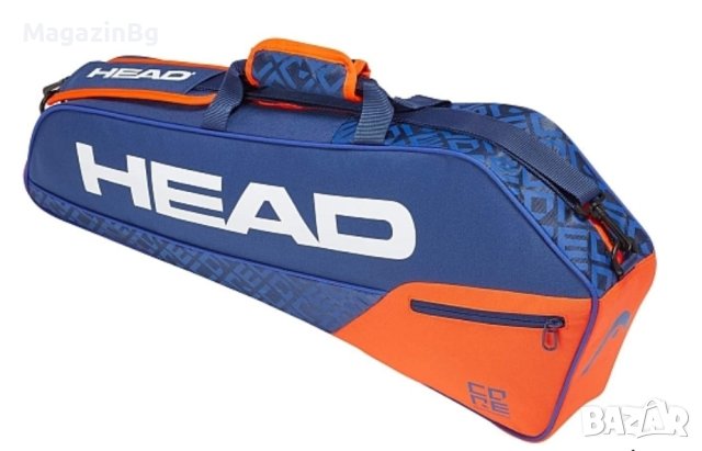 Тенис калъф HEAD Core 3R Pro, Син с оранжево