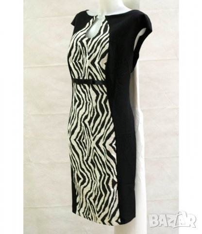 Елегантна рокля в черно и бяло марка Rylko Fashion, снимка 2 - Рокли - 18034704
