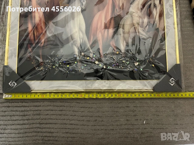 Продавам картина с коне, снимка 4 - Картини - 53729879