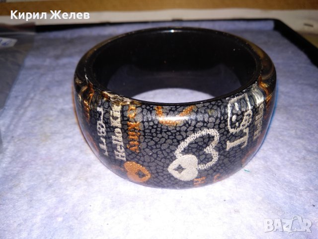 КРАСИВА ФЕШЪН АРТ ВИНТИДЖ СТИЛ ГРИВНА от СИНТЕТИКА ЛАКИРАНА 38331, снимка 4 - Гривни - 41145414