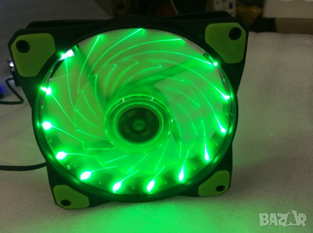 НОВИ! 4 цвята 120mm RGB вентилатор компютър PC Fan охлаждане охладител, снимка 3 - Други - 34540839
