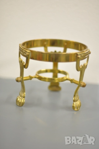 Месингов чайник с поставка, снимка 11 - Декорация за дома - 52856815