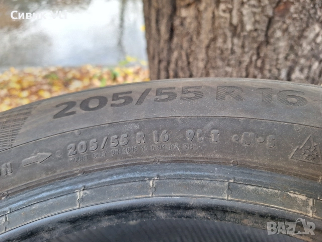 205 55 16 зимна гума 1бр.Continental, снимка 4 - Гуми и джанти - 52564725