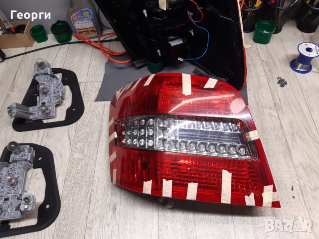 Ремонт LED Стопове смяна цвят на мигач MERCEDES GLK, снимка 4 - Сервизни услуги - 34831071