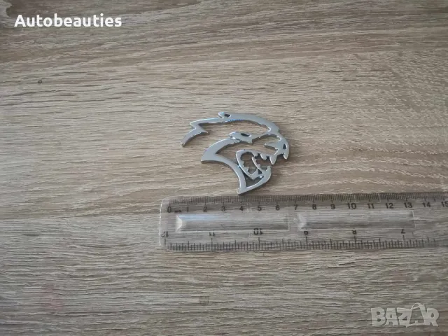 Hellcat лого сребриста емблема дясна, снимка 2 - Аксесоари и консумативи - 48102299