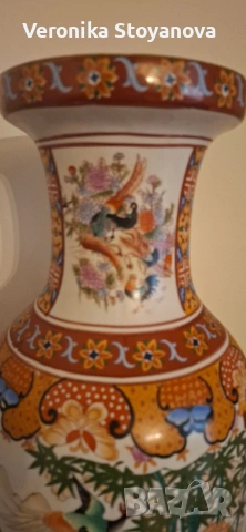 Голяма порцеланова ваза, снимка 7 - Вази - 53348570