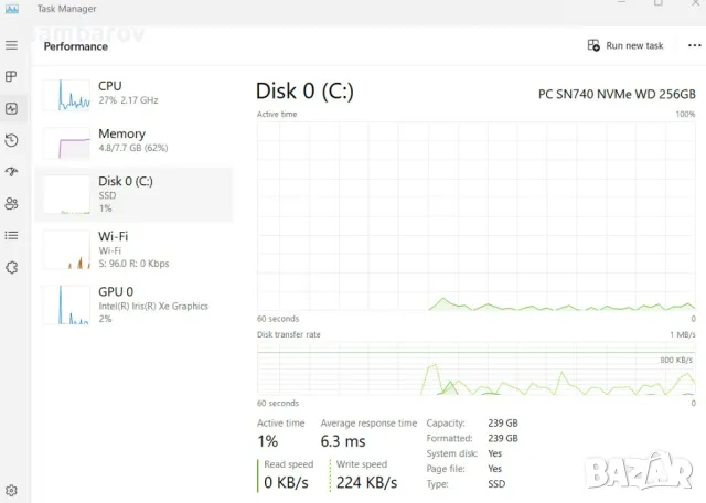 мощен лаптоп Dell Latitude с 4-ядрен Intel Core i5-1135G7 и 15.6'' FHD 256 GB SSD 8GB Win11, снимка 11 - Лаптопи за работа - 46605427