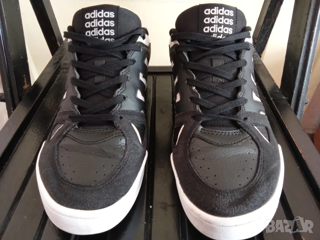 43 1/3 Adidas Midcity Low Мъжки кецове черни бели , снимка 5 - Кецове - 53706257