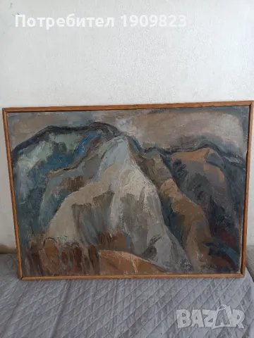 Стара маслена картина , снимка 2 - Картини - 49840537