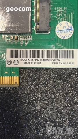 Lenovo PCI-E x4 to M.2 nVme SSD Riser Card (FRU:01AJ832), снимка 3 - Кабели и адаптери - 53128816