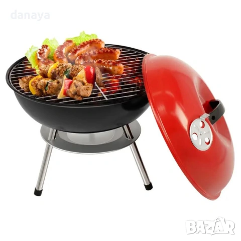 5651 Метално барбекю на дървени въглища