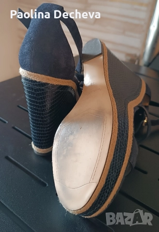 Massimo Dutti обувки на платформа , снимка 4 - Дамски обувки на ток - 51952153