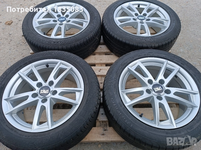 Лети джанти 16ки 5х112 Space Wheels + летни гуми 205/55/16, снимка 3 - Гуми и джанти - 52109734
