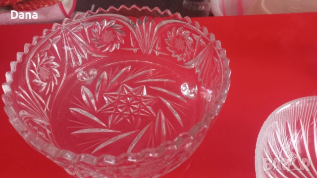 Кристална купичка, фруктиера, ваза, снимка 2 - Вази - 51483985