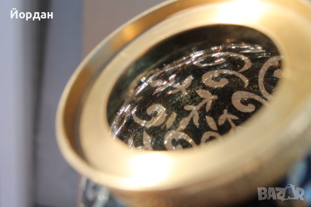 Ваза стъкло и бронз , снимка 10 - Антикварни и старинни предмети - 41715549