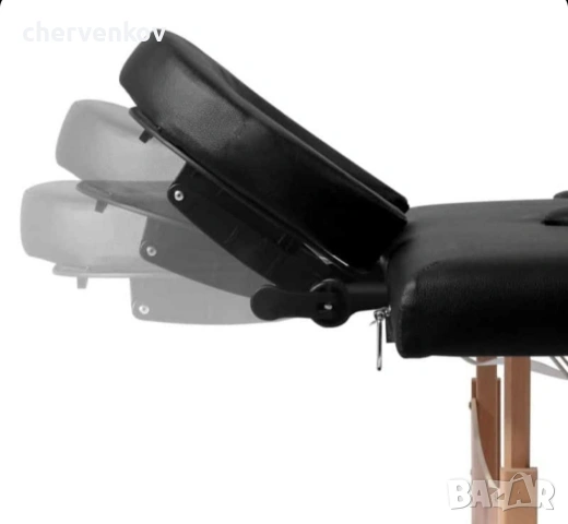 четирисекторна дървена козметична масажна кушетка четирисекционна черен цвят, снимка 8 - Кушетки - 53165920