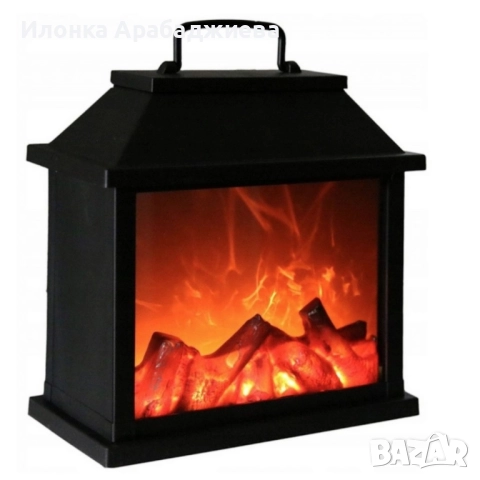 Декоративен LED фенер - камина, снимка 2 - Декорация за дома - 52302559