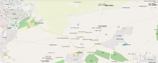 ИД. Ч от земеделска земя - Нива, 9121 кв.м., 4та к-я, в гр. Търговище, м-т ”ТЕКЕ ЯСАК”, снимка 2 - Земеделска земя - 56071982