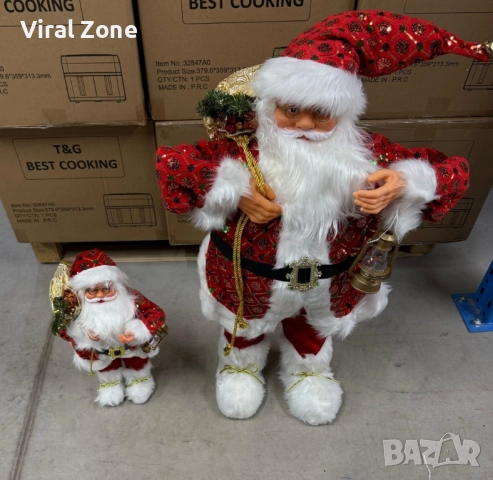 Фигура на Дядо Коледа 50см, снимка 4 - Декорация за дома - 52518196