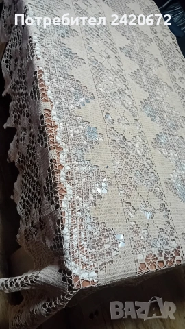 ръчно плетена покривка, снимка 7 - Покривки за маси - 53860985