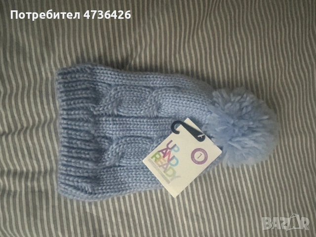 Шапки с ръкавици +одеало+муселинови завивики+чорапки, снимка 3 - Шапки - 53686152