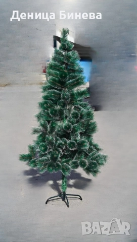 Заснежена елха с метална стойка, снимка 3 - Декорация за дома - 52112058