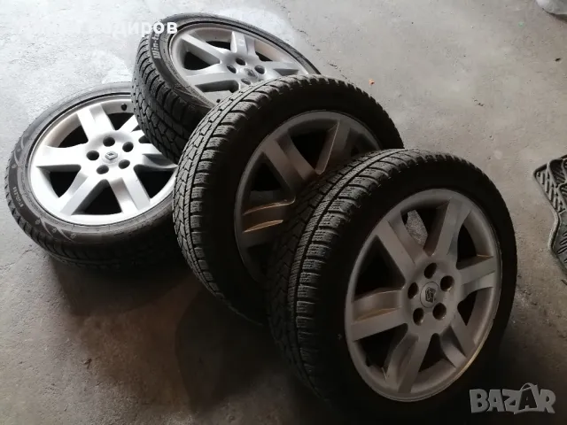 4бр алуминиеви джанти 17 цола 5 х 108 с зимни гуми 225/45/17 за Рено , снимка 1
