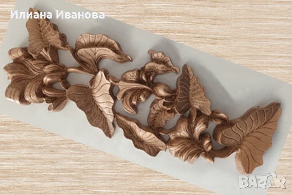 Дървено пано с Красиви Листа - Картина за стена - дърворезба, снимка 3 - Картини - 44323502