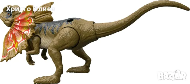 Динозавър интерактивен Дилофозавър Mattel Jurassic World Джурасик Свят, снимка 4 - Фигурки - 49491631