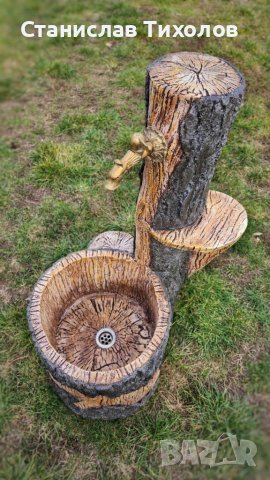 Градински чешми от щампован бетон имитиращи дърво, снимка 9 - Други - 39838684