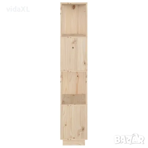 vidaXL Библиотека/разделител за стая, 51x25x132 см, бор масив, снимка 6 - Шкафове - 56147943