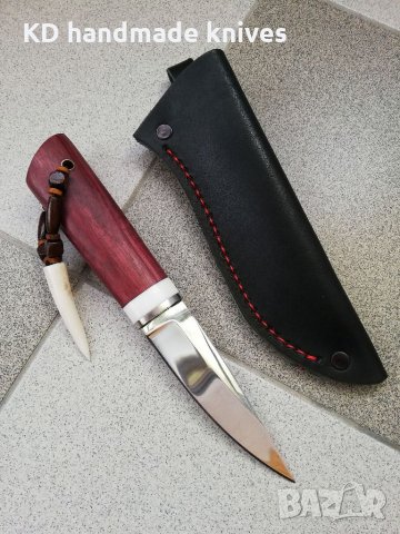 Ръчно изработен ловен нож от марка KD handmade knives ловни ножове, снимка 14 - Ловно оръжие - 30284314