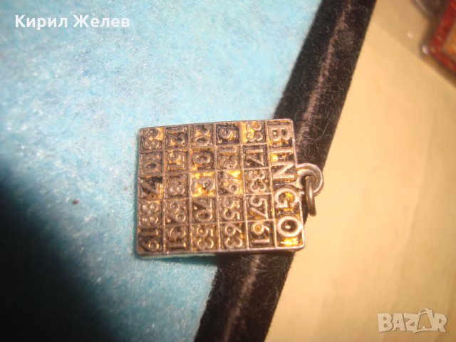 ПОЗЛАТЕН КЪСМЕТЛИЙСКИ ДВУСТРАНЕН БИНГО МЕДАЛЬОН БРОНЗОВ РЯДЪК 11879, снимка 4 - Колиета, медальони, синджири - 35663952