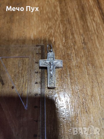 Сребърен кръст , снимка 8 - Колиета, медальони, синджири - 39180146