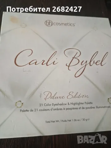 Палитра за сенки и хайлайтъри на BH Cosmetics ft Carli Bybel
