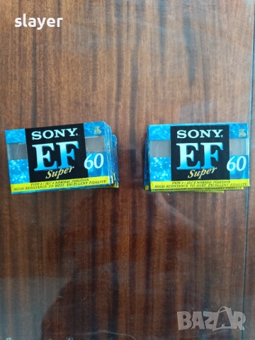 Нови аудио касети SONY EF 60 SUPER, снимка 2 - Аудио касети - 53582964