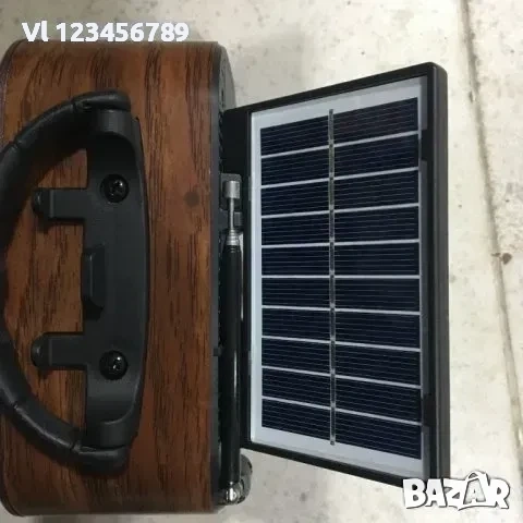 Ретро радио Golon RX-BT628 S, соларен панел, Bluetooth, MP3,, снимка 3 - Радиокасетофони, транзистори - 53854357