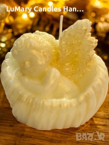 Свещ “ Ангелска светлина”, снимка 3 - Декорация за дома - 53224904