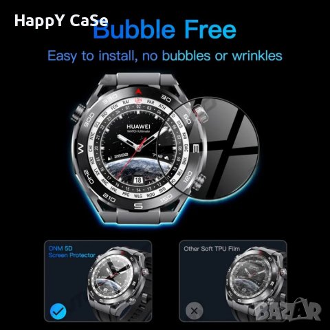 Huawei Watch 4 / 4 Pro / Ultimate / 46 / 48 mm. / 5D Протектор за цял екран часовник, снимка 6 - Смарт гривни - 41631708