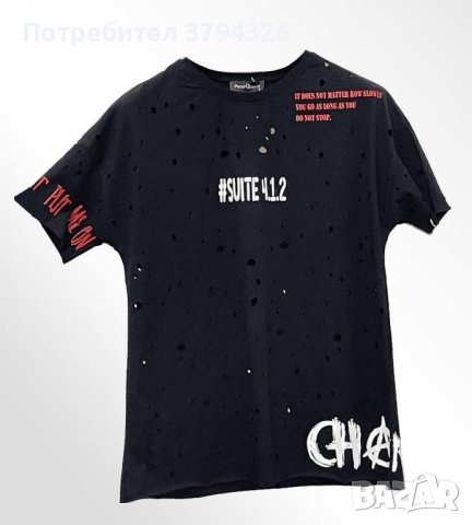 Дамска памучена тениска PUNKQUEEN , снимка 3 - Тениски - 41630060