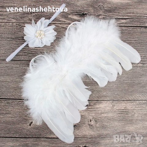 Ангелски крила за фотосесия на бебе , снимка 2 - Други - 44488732