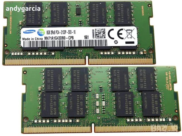 Samsung 32GB (2x 16GB) DDR4-3200 PC4-21300 1.2V 260-pin SODIMM RAM Kit за лаптоп рам памет , снимка 3 - RAM памет - 40950380
