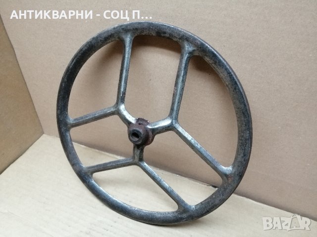 Старо Метално Колело От Шевна Машина. , снимка 5 - Антикварни и старинни предмети - 44280224