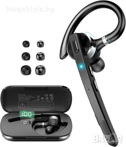 Премиум Единична Bluetooth 5.3 Слушалка – 90ч. Батерия, Двоен Микрофон(ENC) и Изключително чист звук