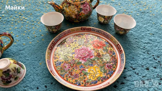 Китайски мини сервиз за чай, снимка 3 - Антикварни и старинни предмети - 55778214