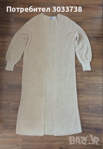 Free People Дамска дълга плетена жилетка без закопчаване, снимка 2 - Жилетки - 41705287